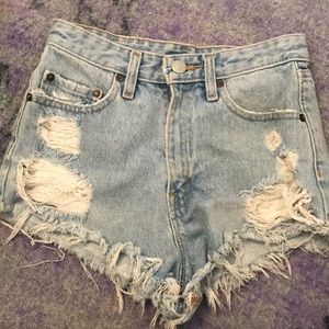 bdg denim shorts
